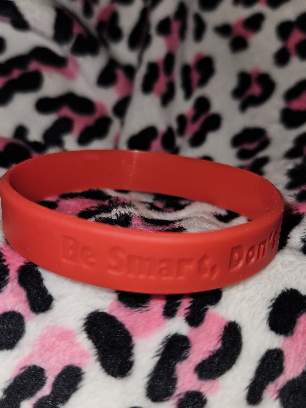 Red Silicone Awareness Bracelet - Unbranded